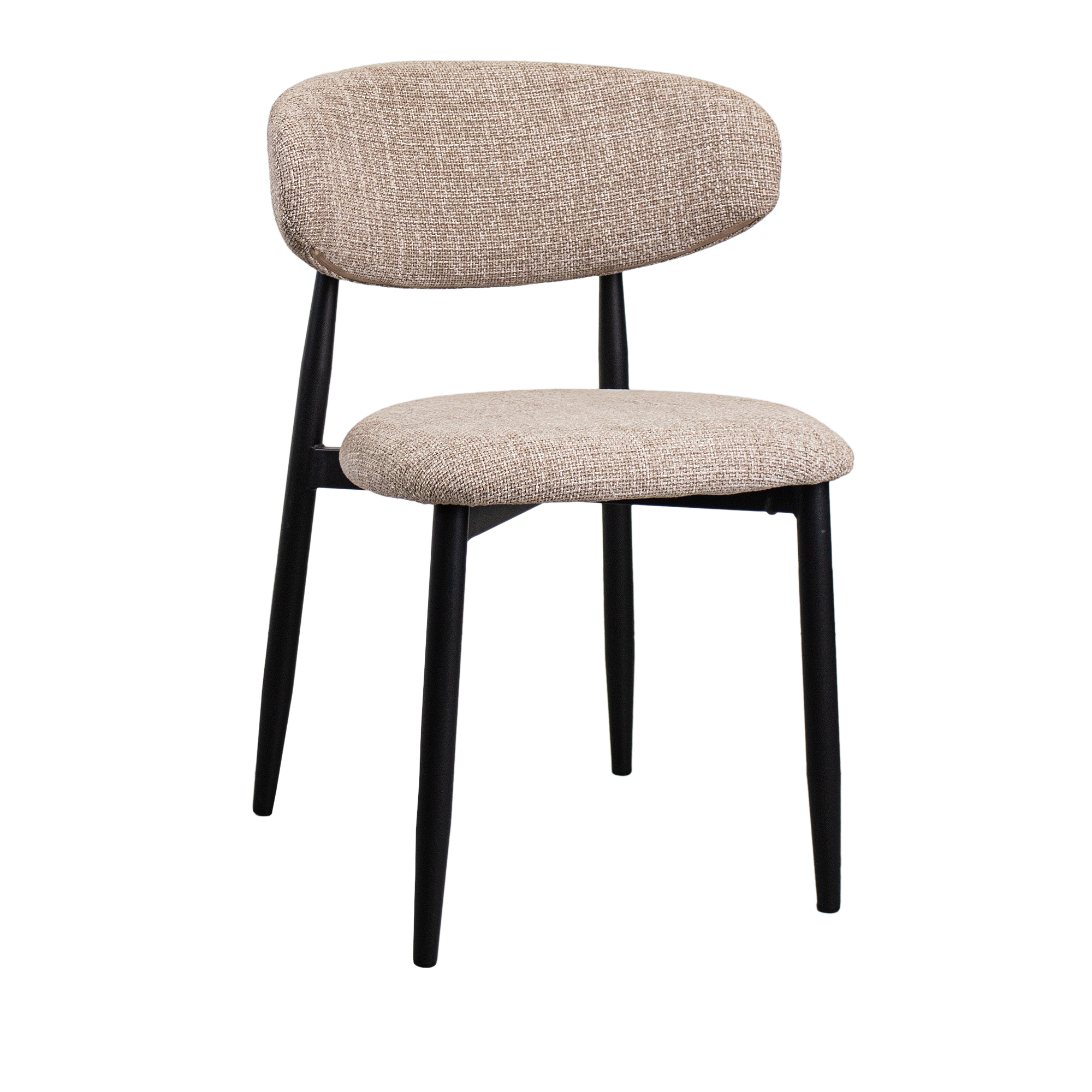 Scaun Meridian Beige+Black Legs