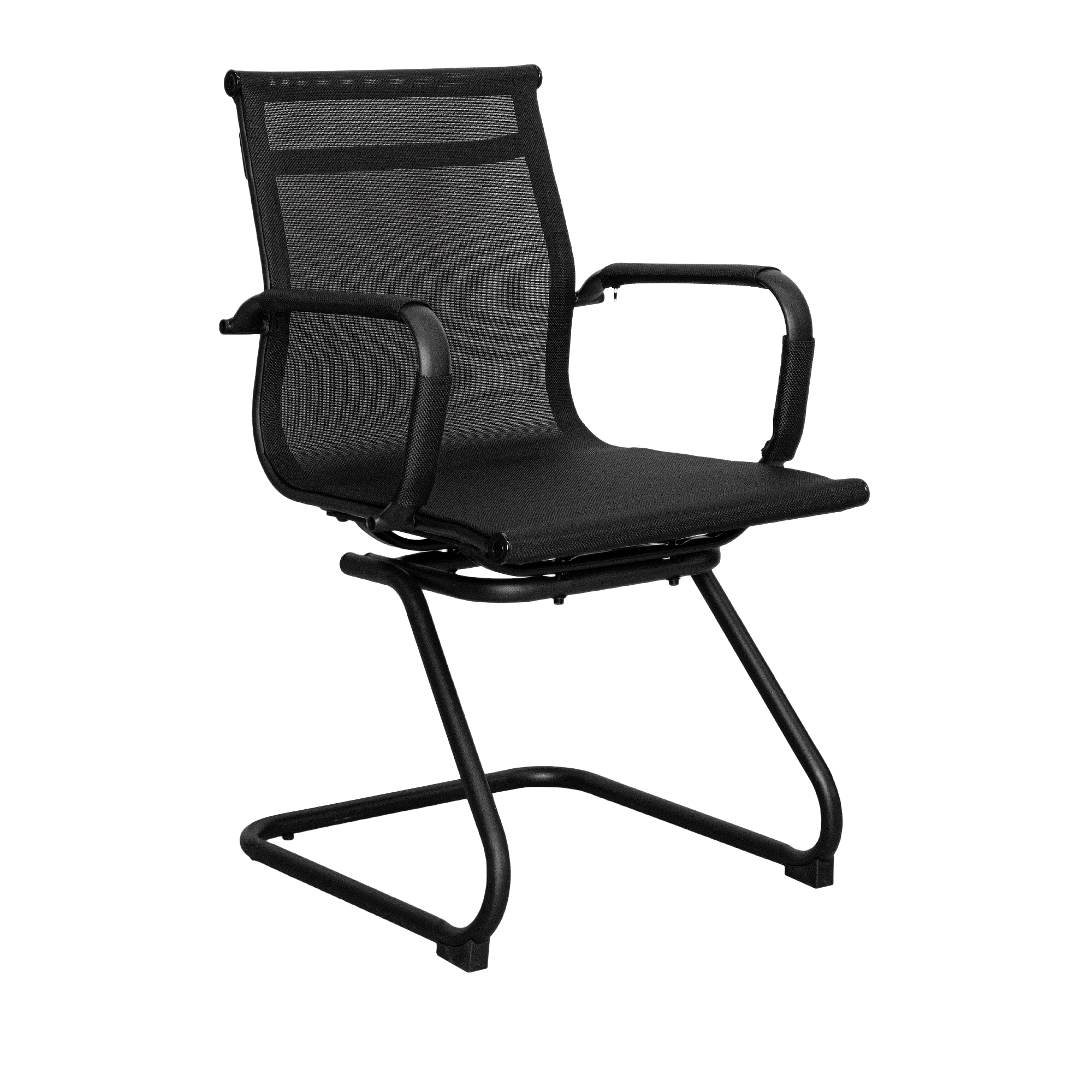 Scaun Birou F-75L Black/Chrome Plasa