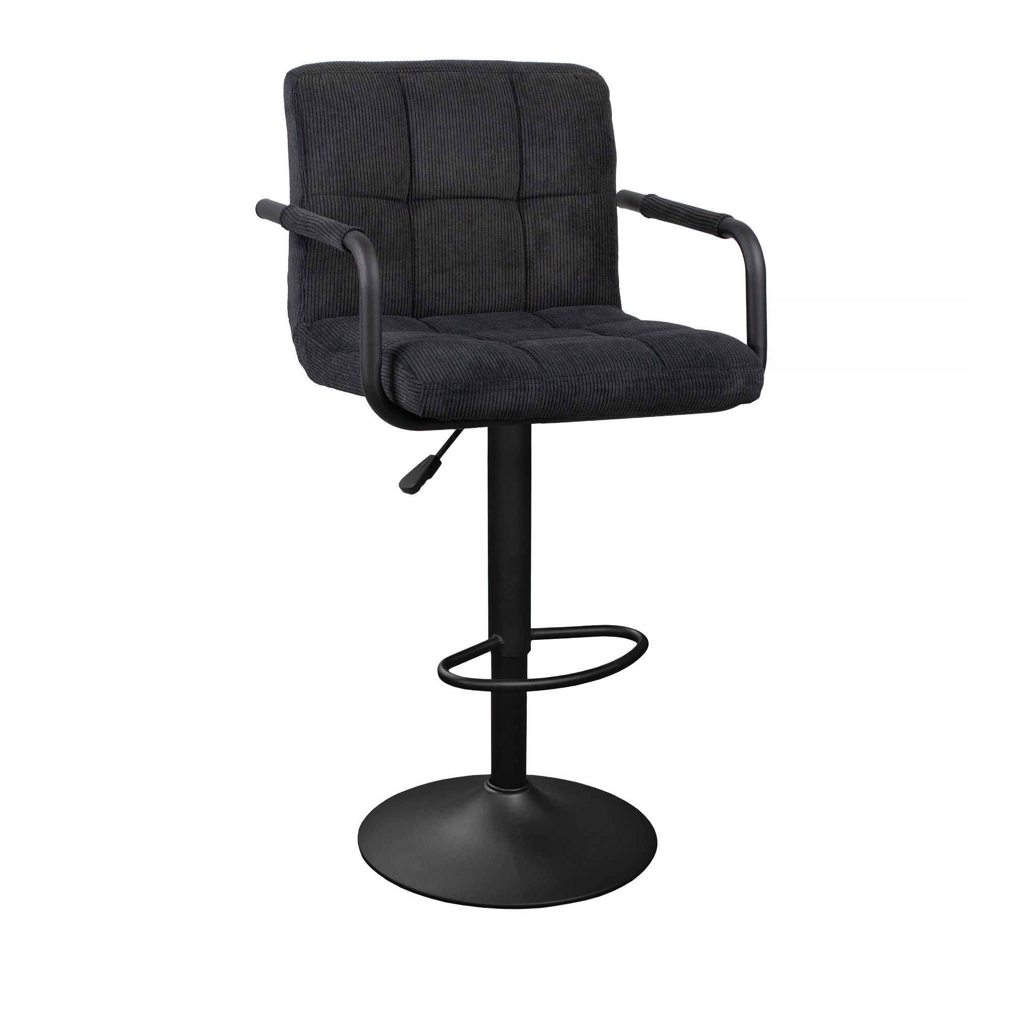 Cumpara  Scaune de bar - Scaun de Bar SB-042 Velvet Black + Black Leg..