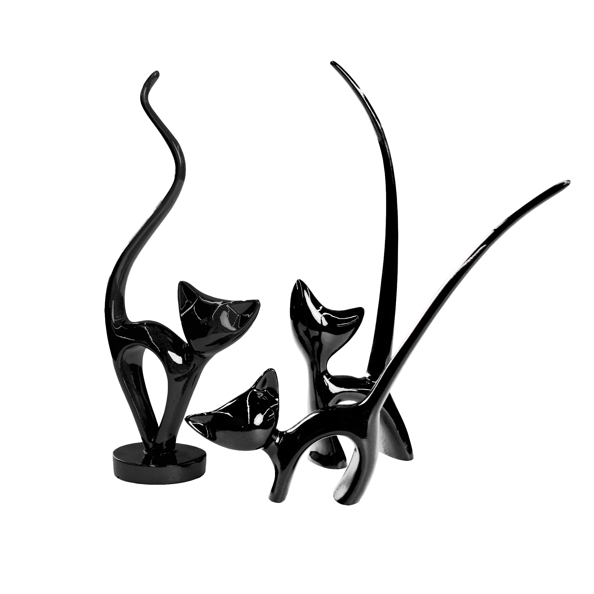Cumpara  Decor - Deco Pisici~Black 3 pcs..
