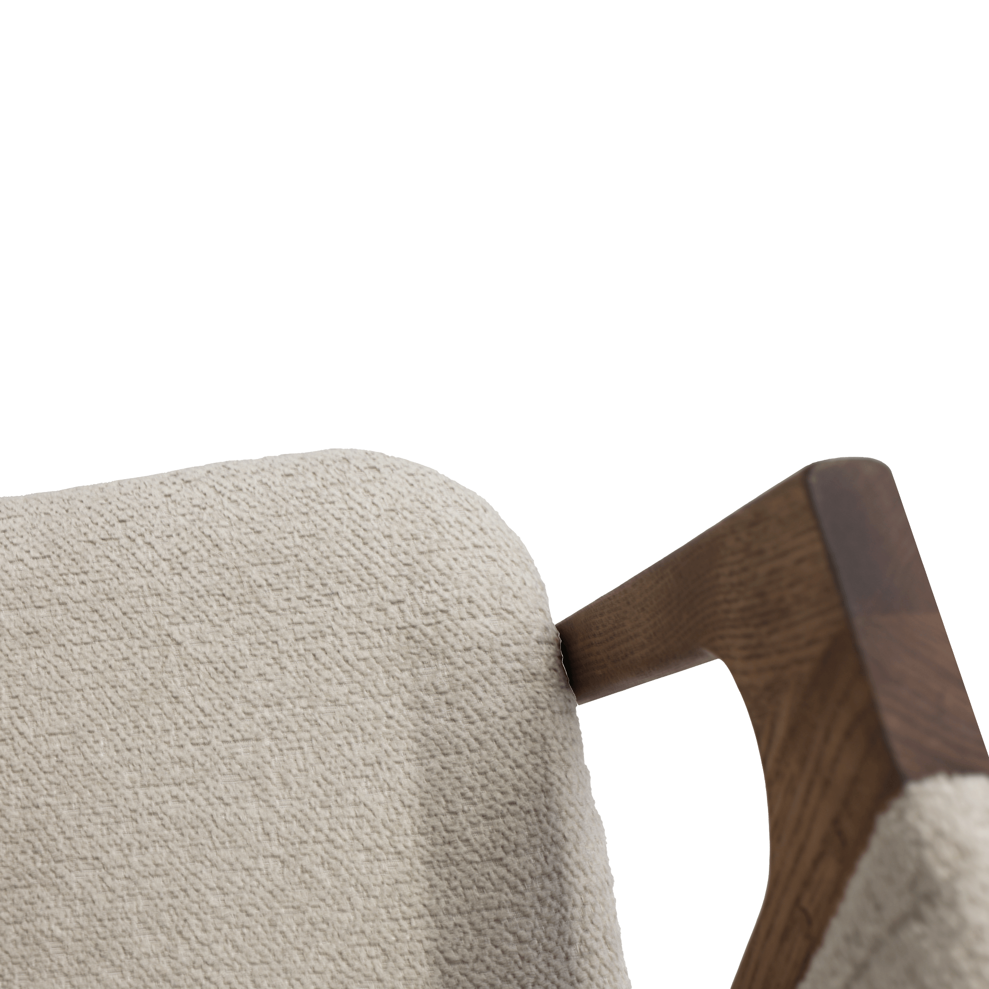 Scaun Rustic Beige+Wood Legs
