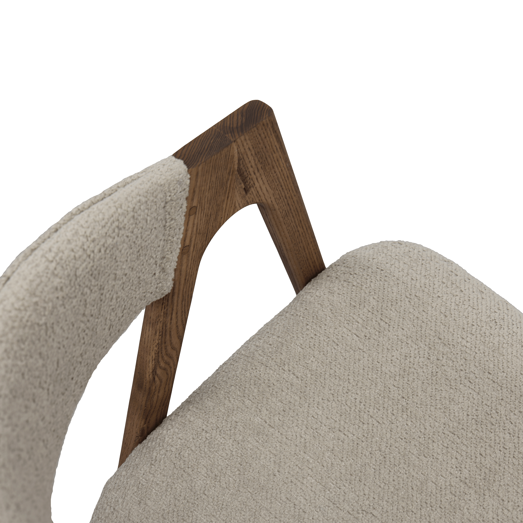 Scaun Rustic Beige+Wood Legs
