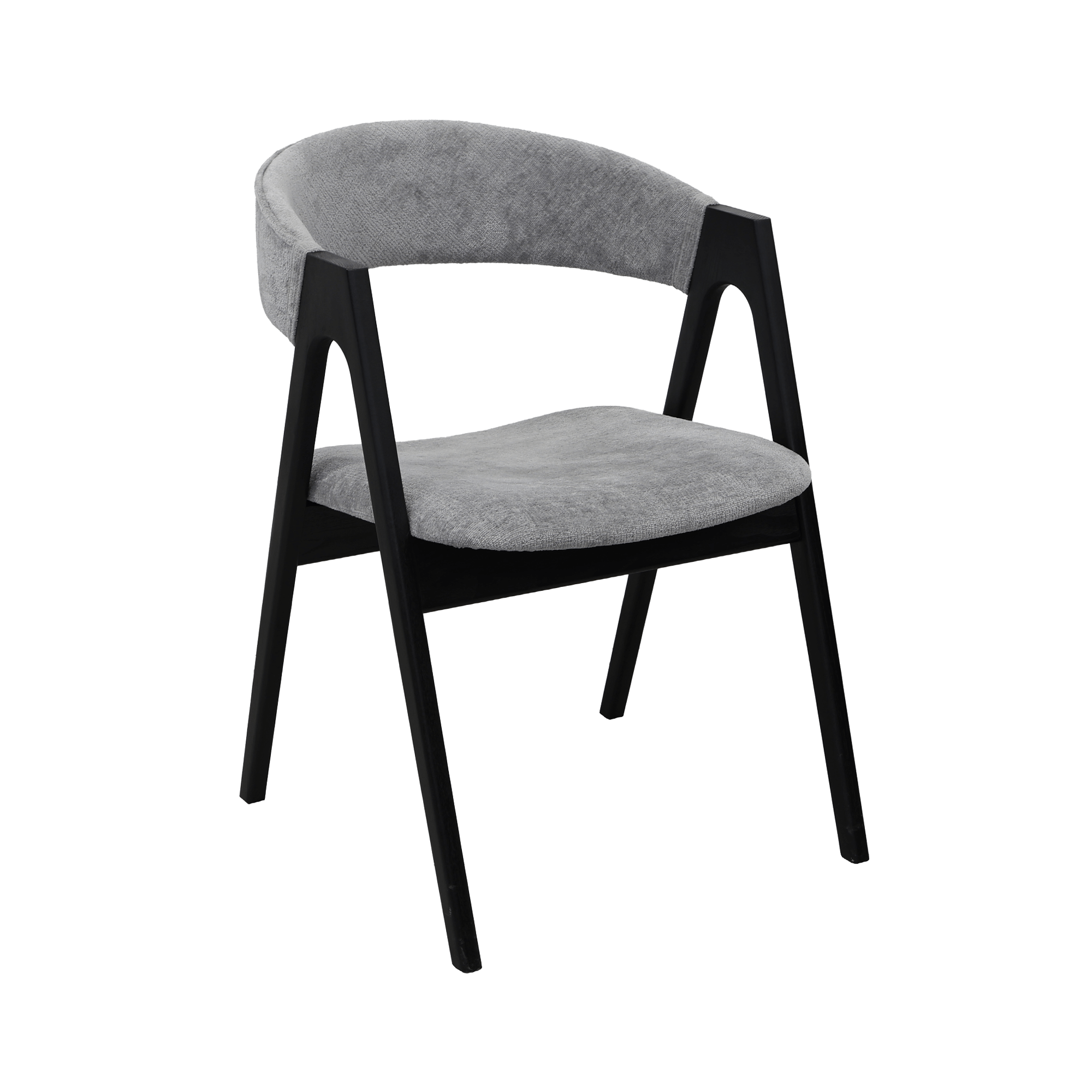 Scaun Rustic Grey+Black Legs