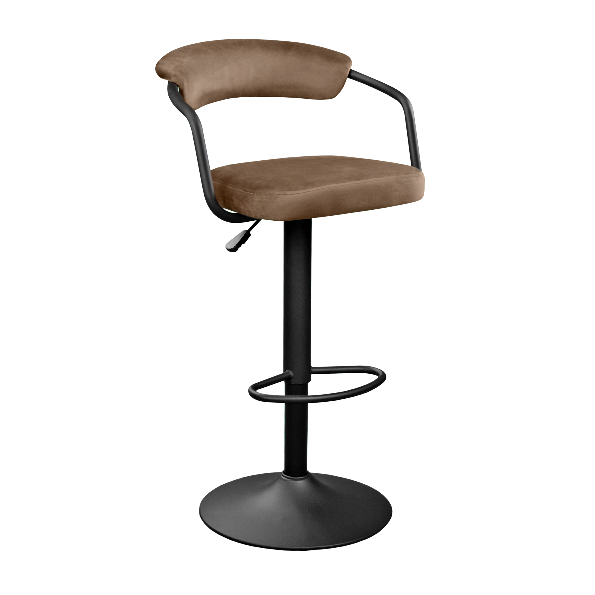 Cumpara  Mobilier de birou - Scaun Bar SB-31 Catifea Brown +Black Leg..