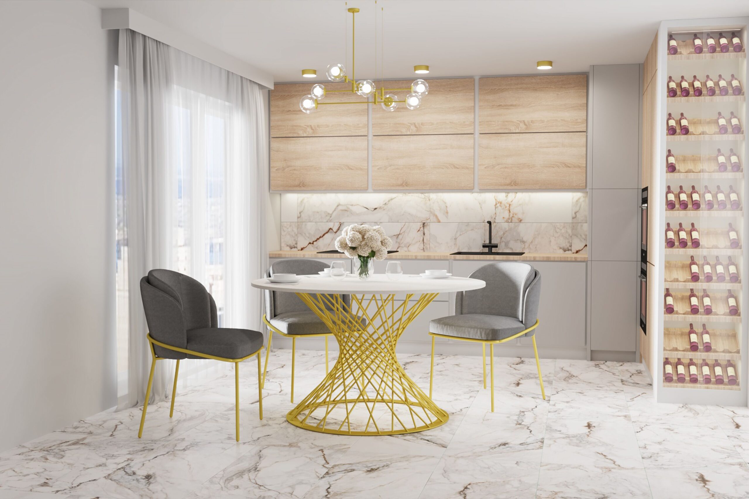 Каркас стола Safira