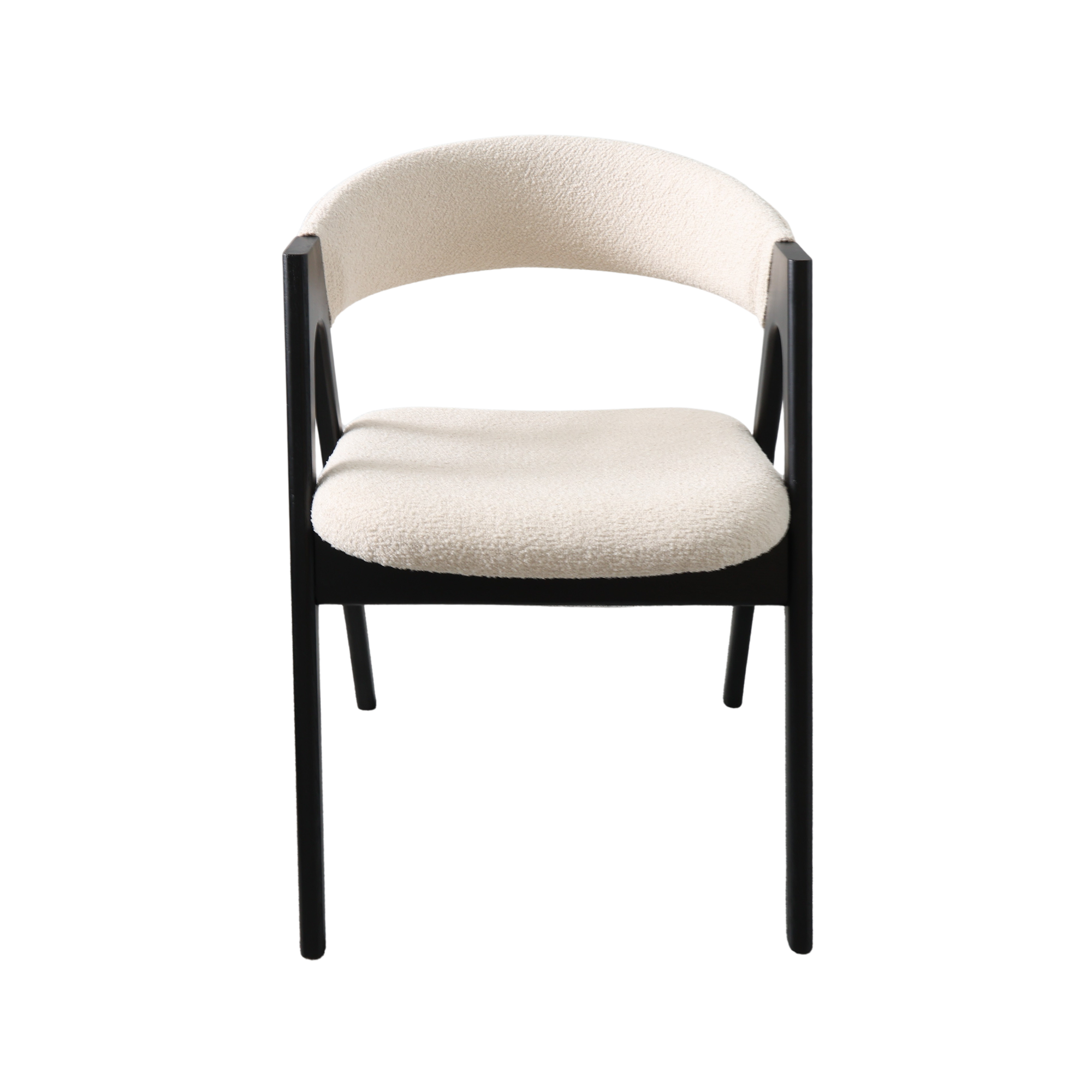 Scaun Rustic White+Black Legs