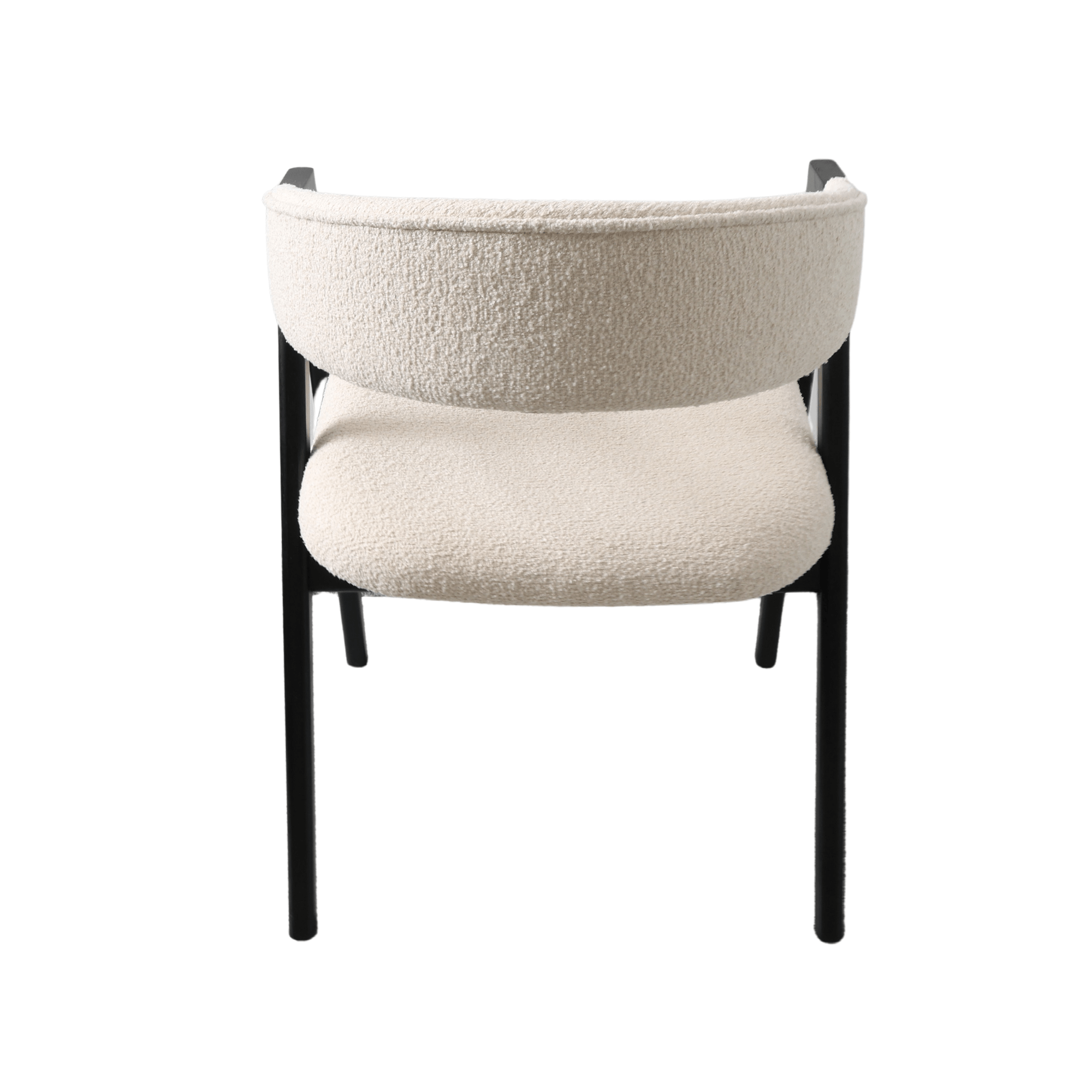 Scaun Rustic White+Black Legs