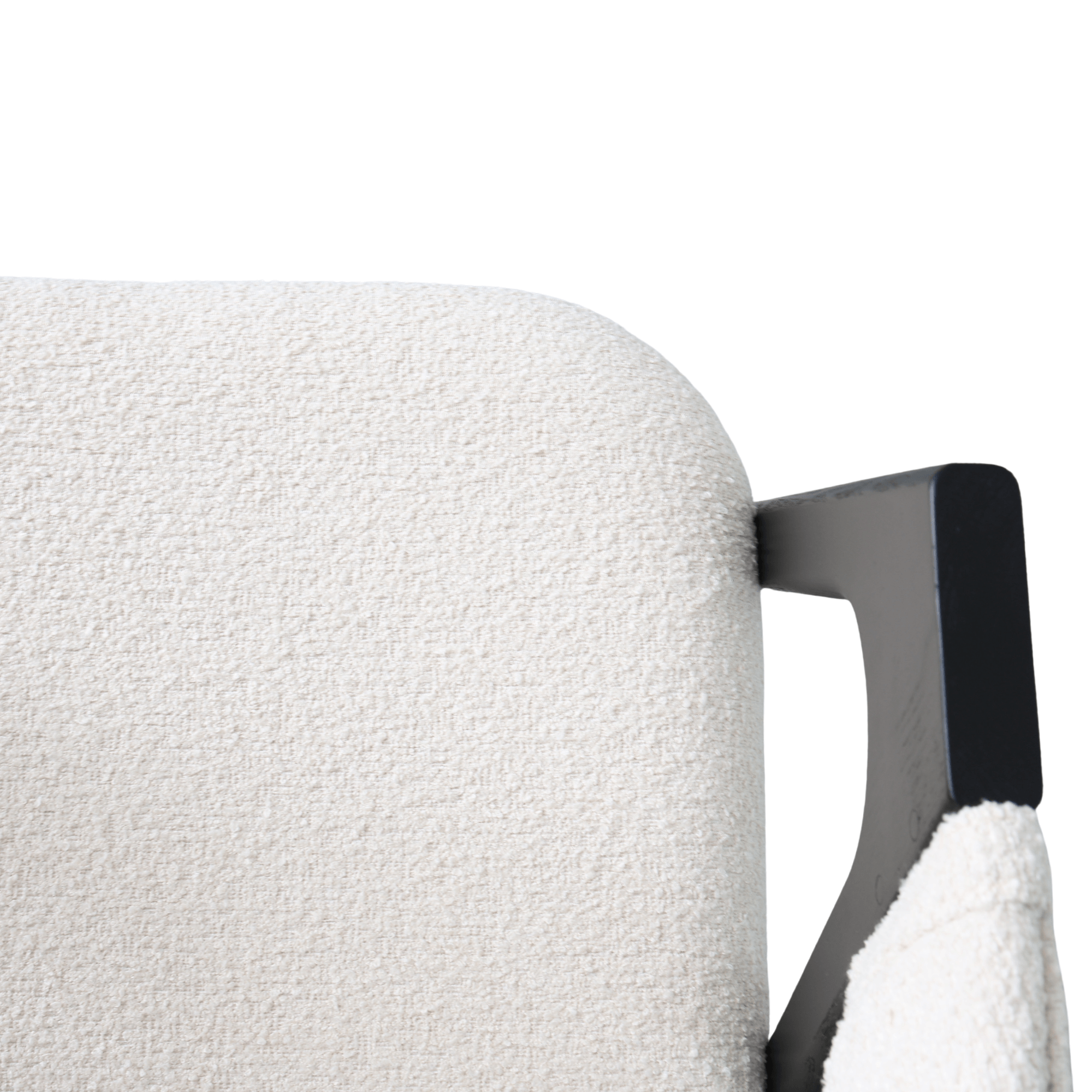 Scaun Rustic White+Black Legs