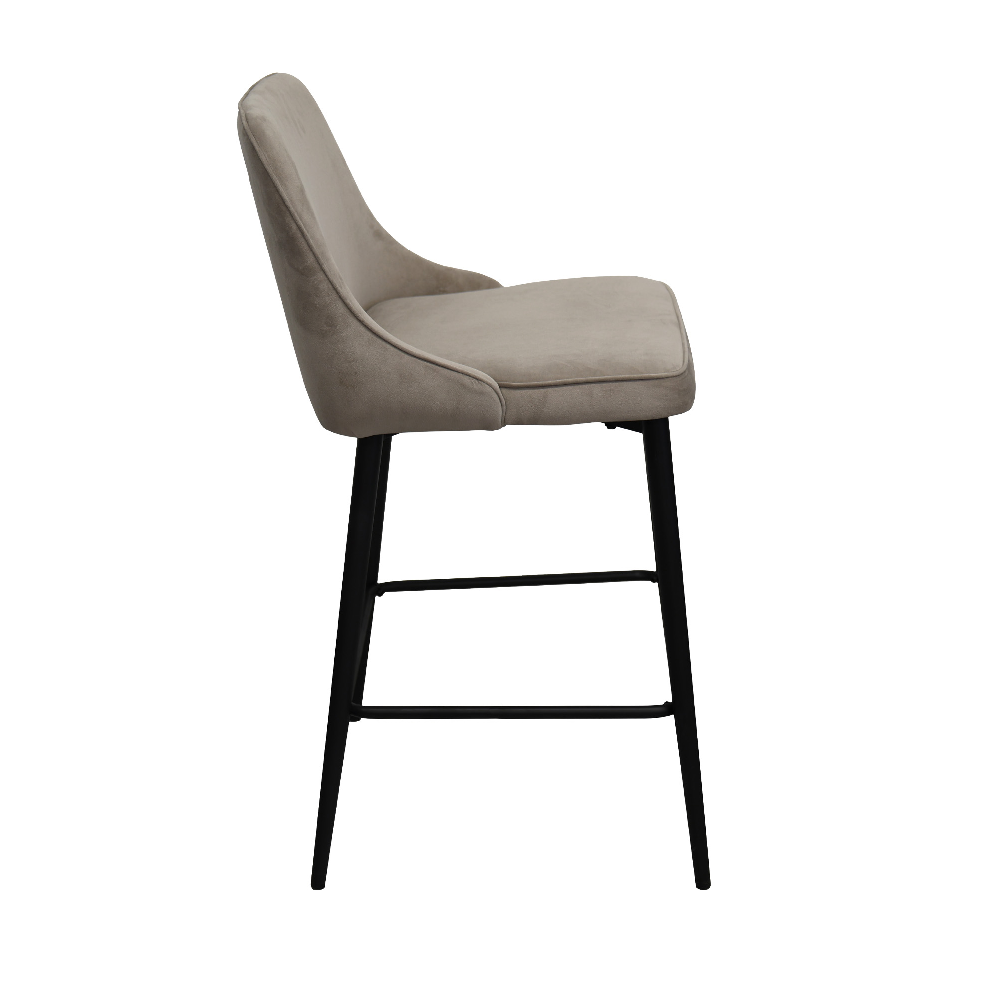 Scaun de Bar Clasic Small Beige HLR7+Black Legs