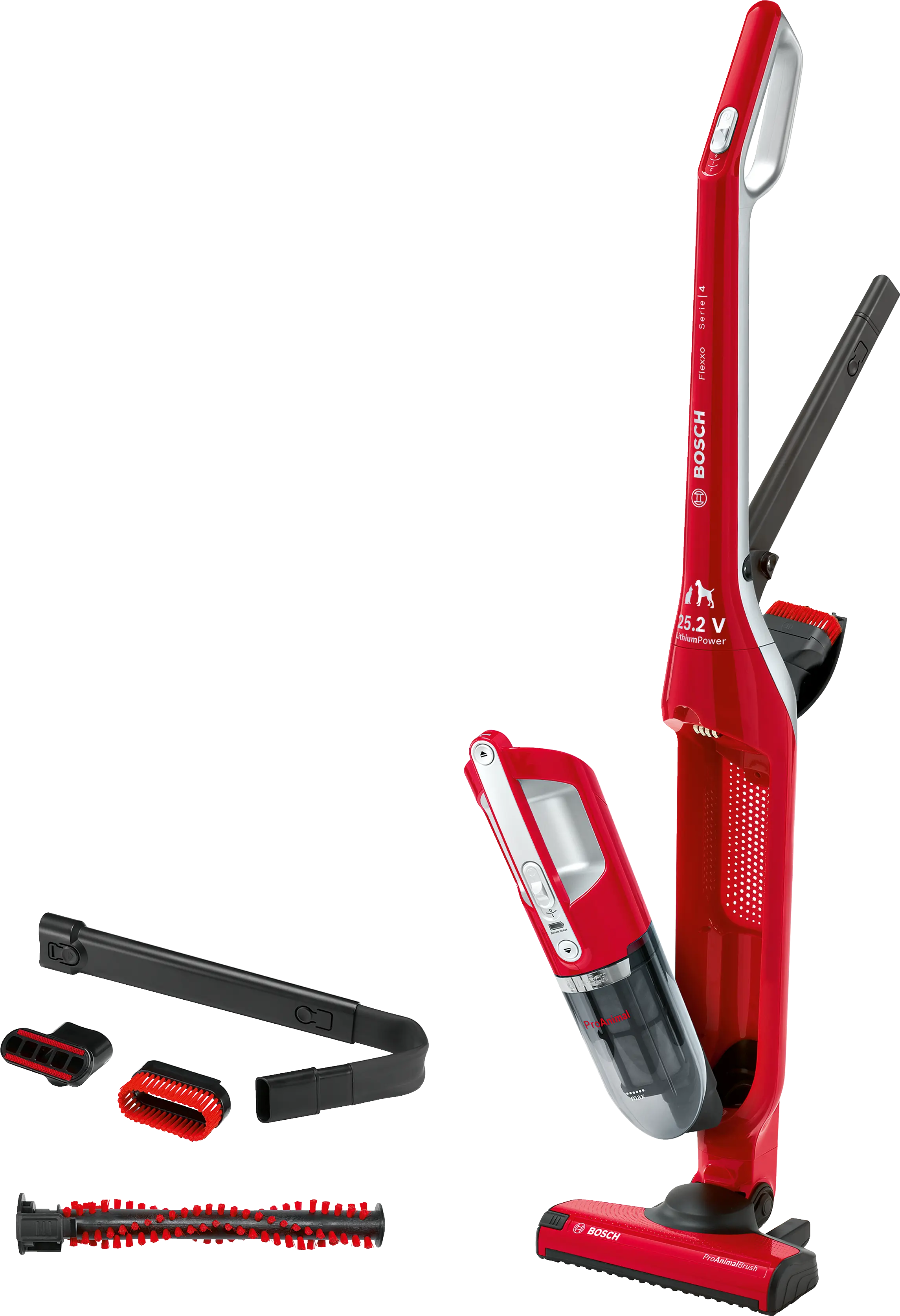 BOSCH aspirator BBH3ZOO25 черный / красный