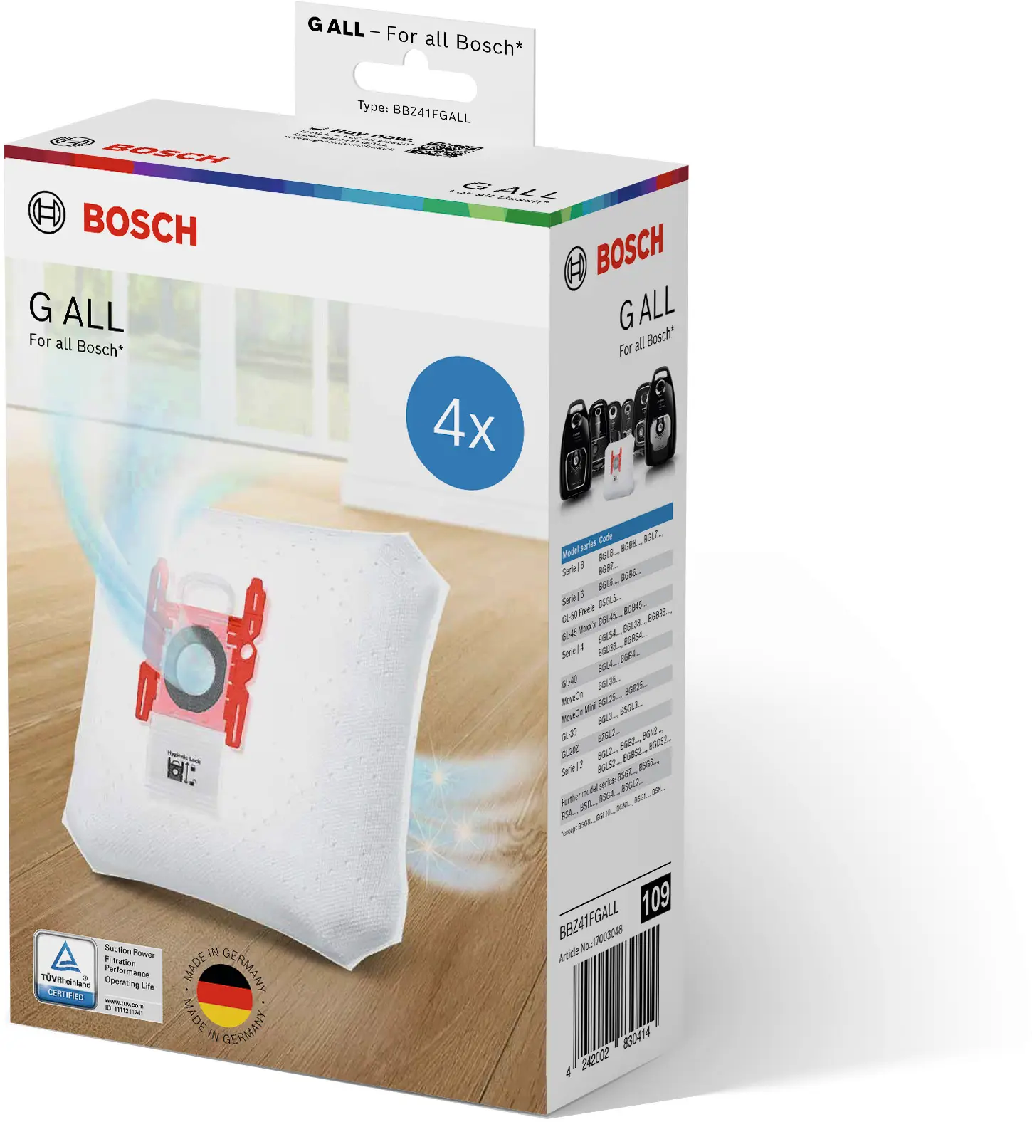 BOSCH пылесборники BBZ41FGALL