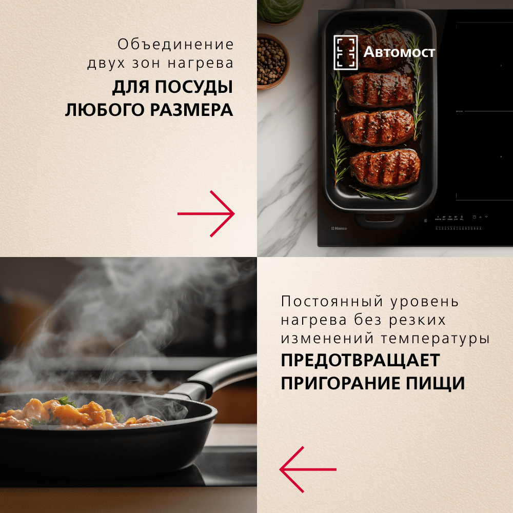 HANSA индукционная плита BHI67906 черный