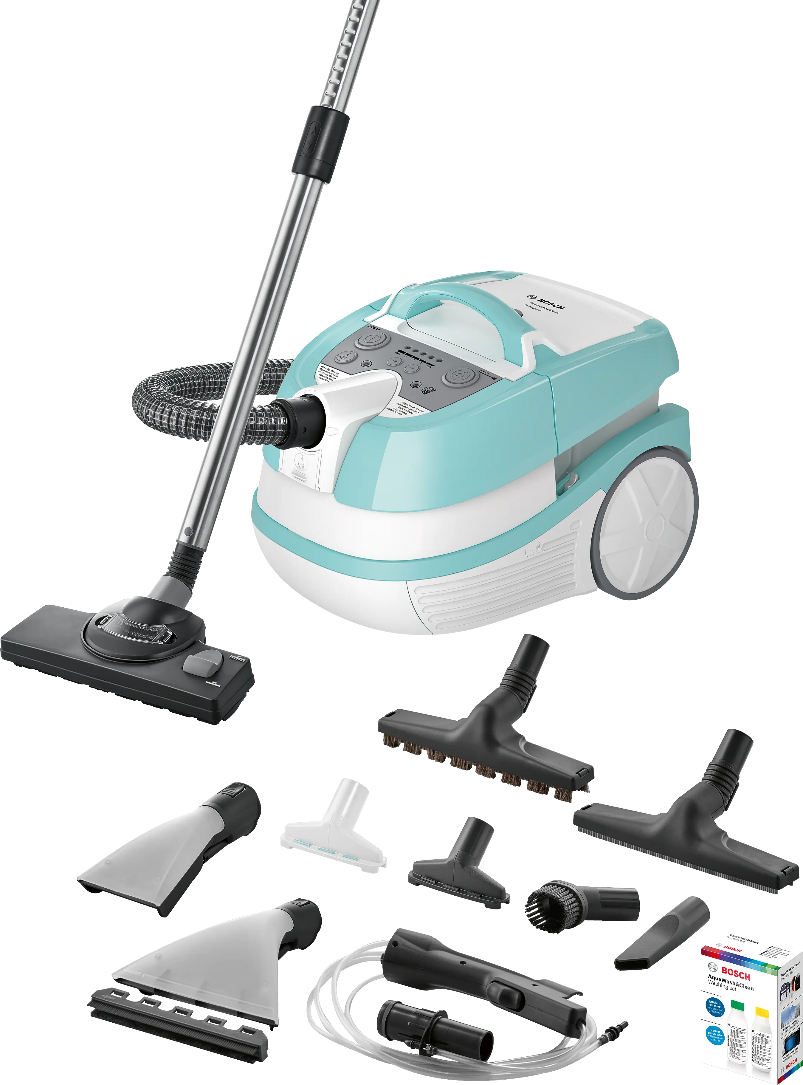 BOSCH моющий пылесос BWD420HYG белый / голубой