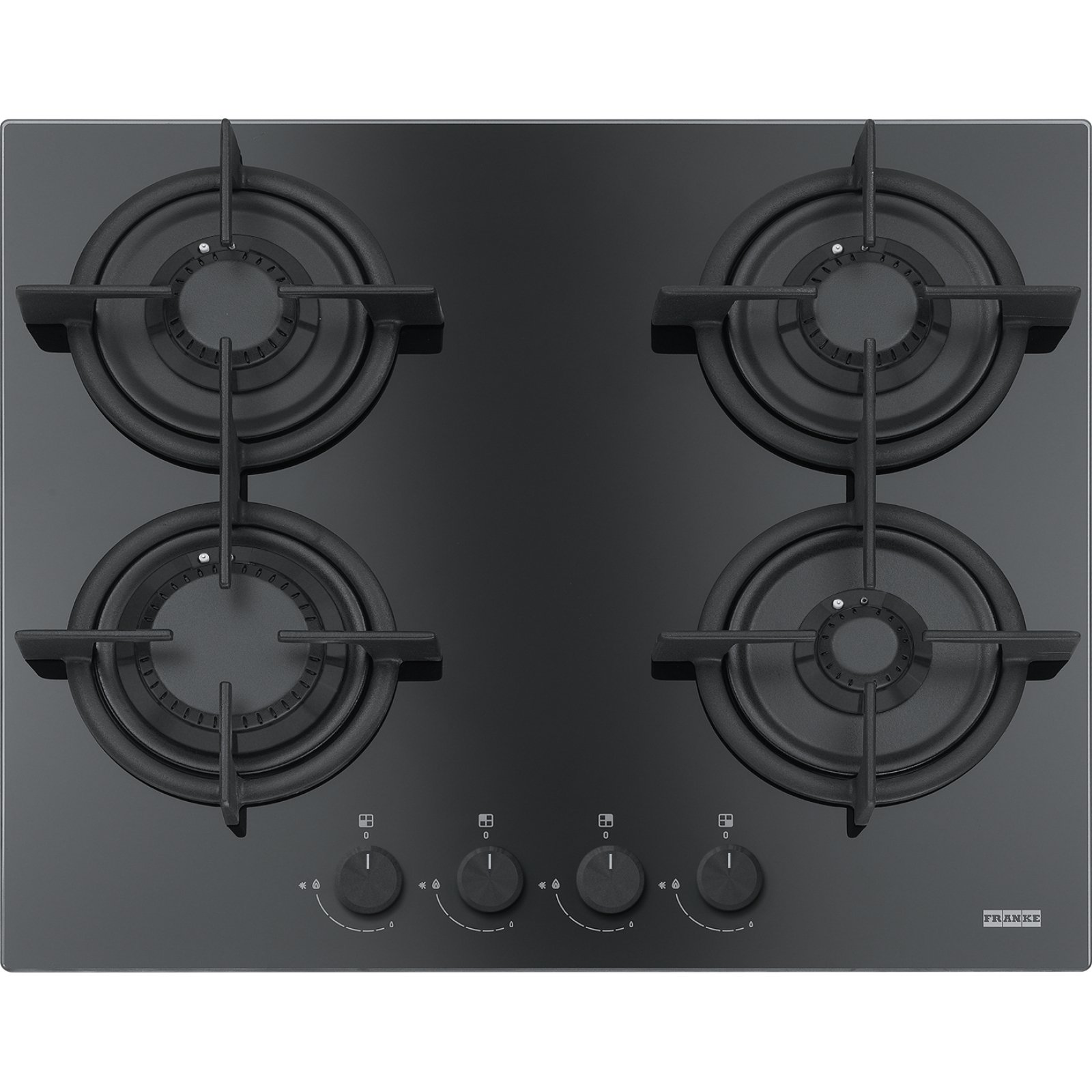 FRANKE газовая панель FHCR 604 4G HE BK C ( 106.0374.280 ) negru