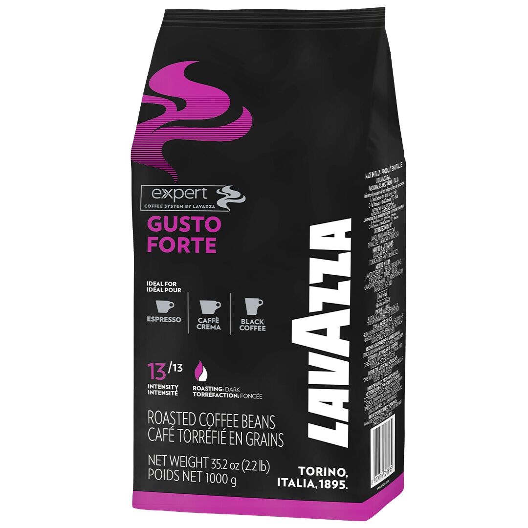 LAVAZZA кофе в зернах 1кг Gusto Forte negru