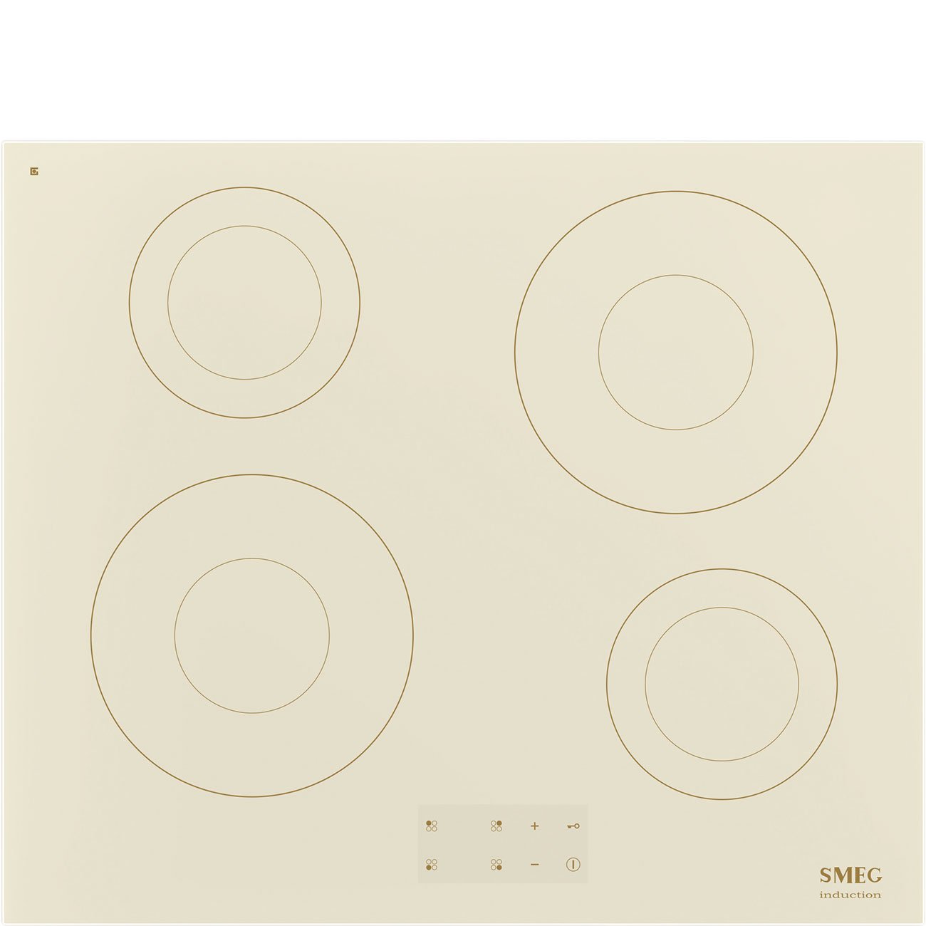 SMEG индукционная плита SI2641DP бежевый