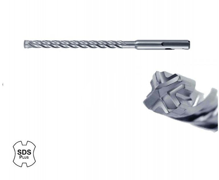 Купить  Буры по бетону SDS-PLUS M4 - Бур SDS-PLUS 4-CUTTER d8x210мм..