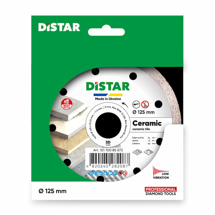 Алмазный диск 1A1R Ceramic d125