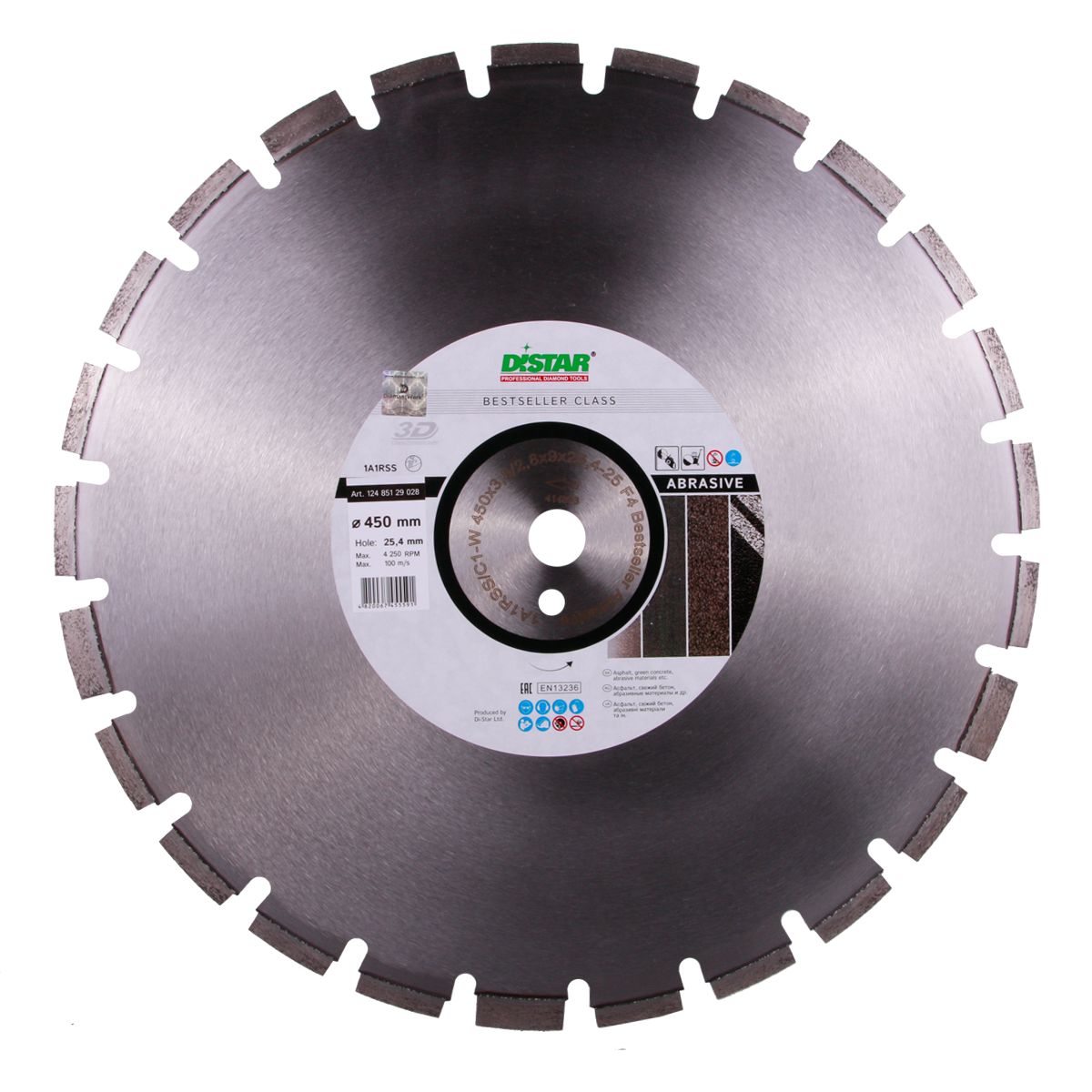 Disc diamantat DISTAR pentru asfalt si beton proaspat Bestseller Abrasive d450
