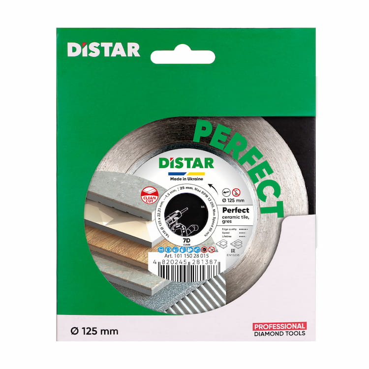 Алмазный диск 1A1R Perfect d125x1,5x25x22,23H
