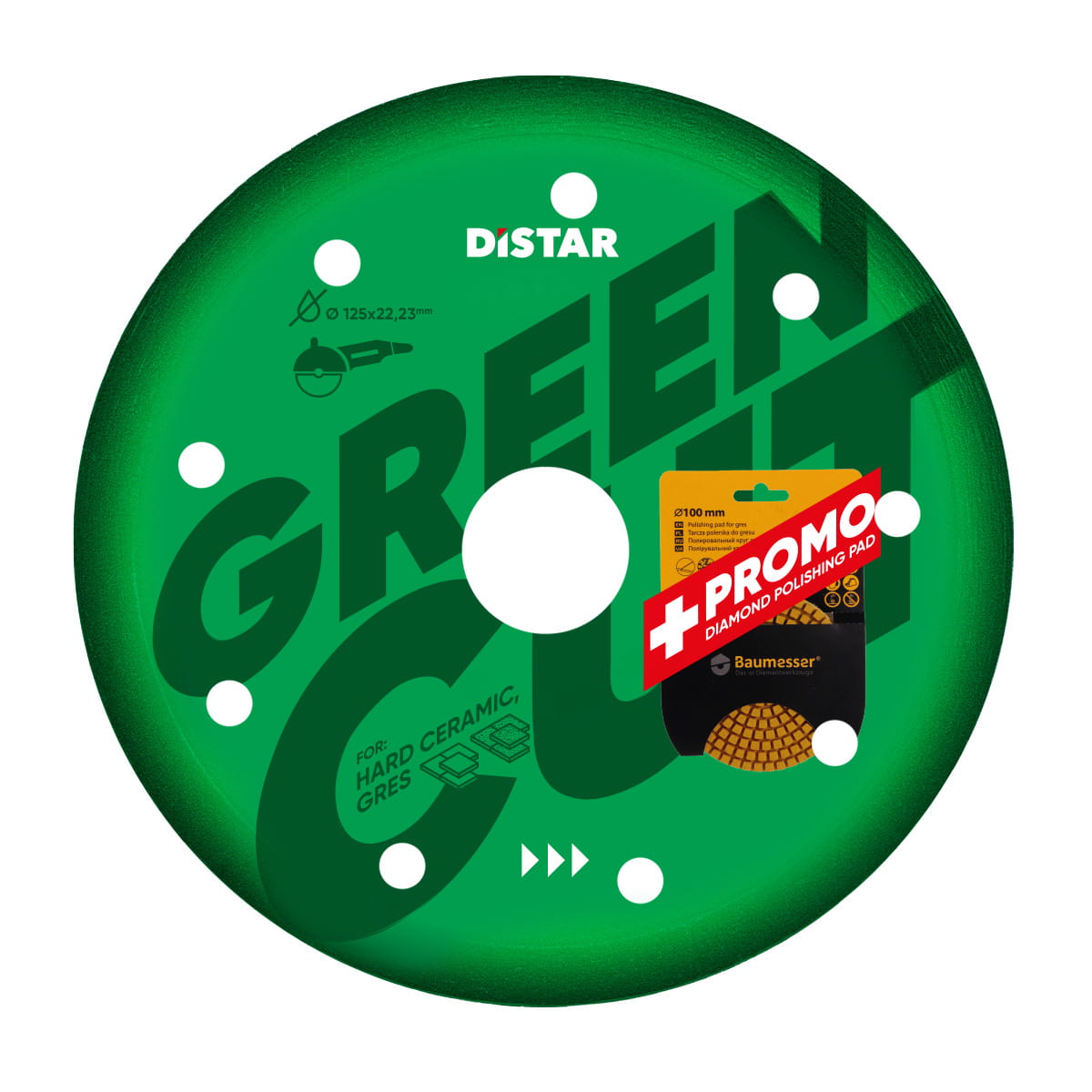 Cumpara  Discuri diamantate - Disc diamantat 1A1R 125x1,2x8x22,23 Green Cut..