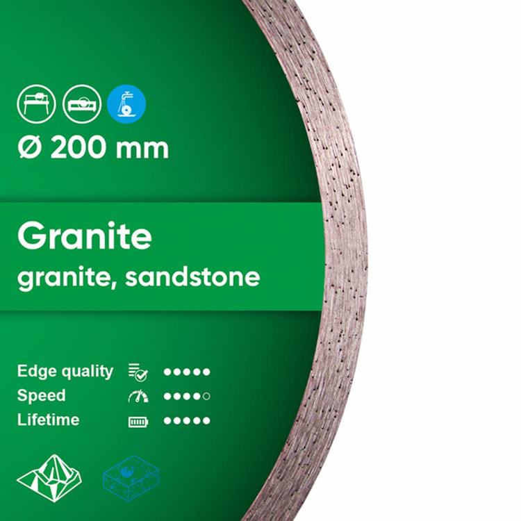 Disc diamantat 1A1R Granit d200