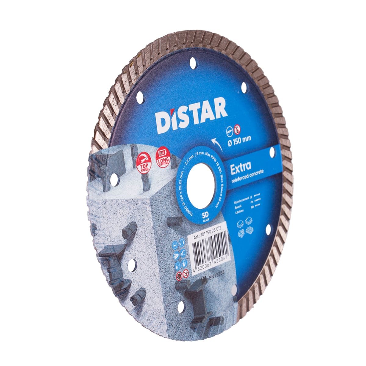Disc diamantat DISTAR pentru beton Extra d150