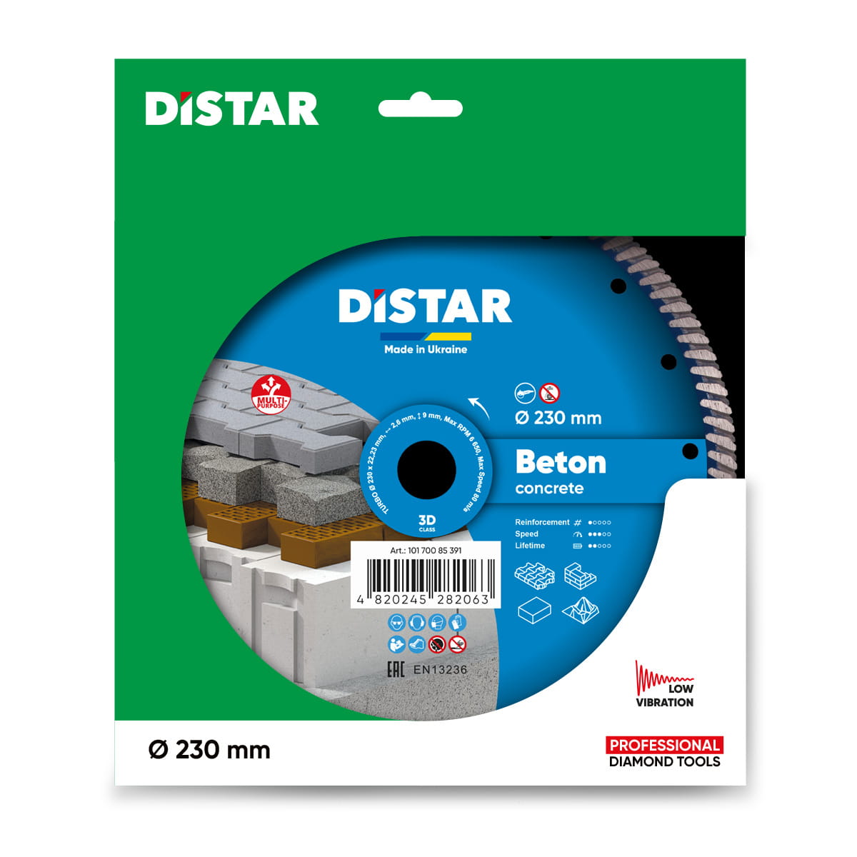 Disc diamantat Turbo Beton d230x22,23