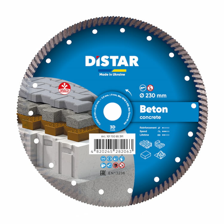 Disc diamantat Turbo Beton d230x22,23