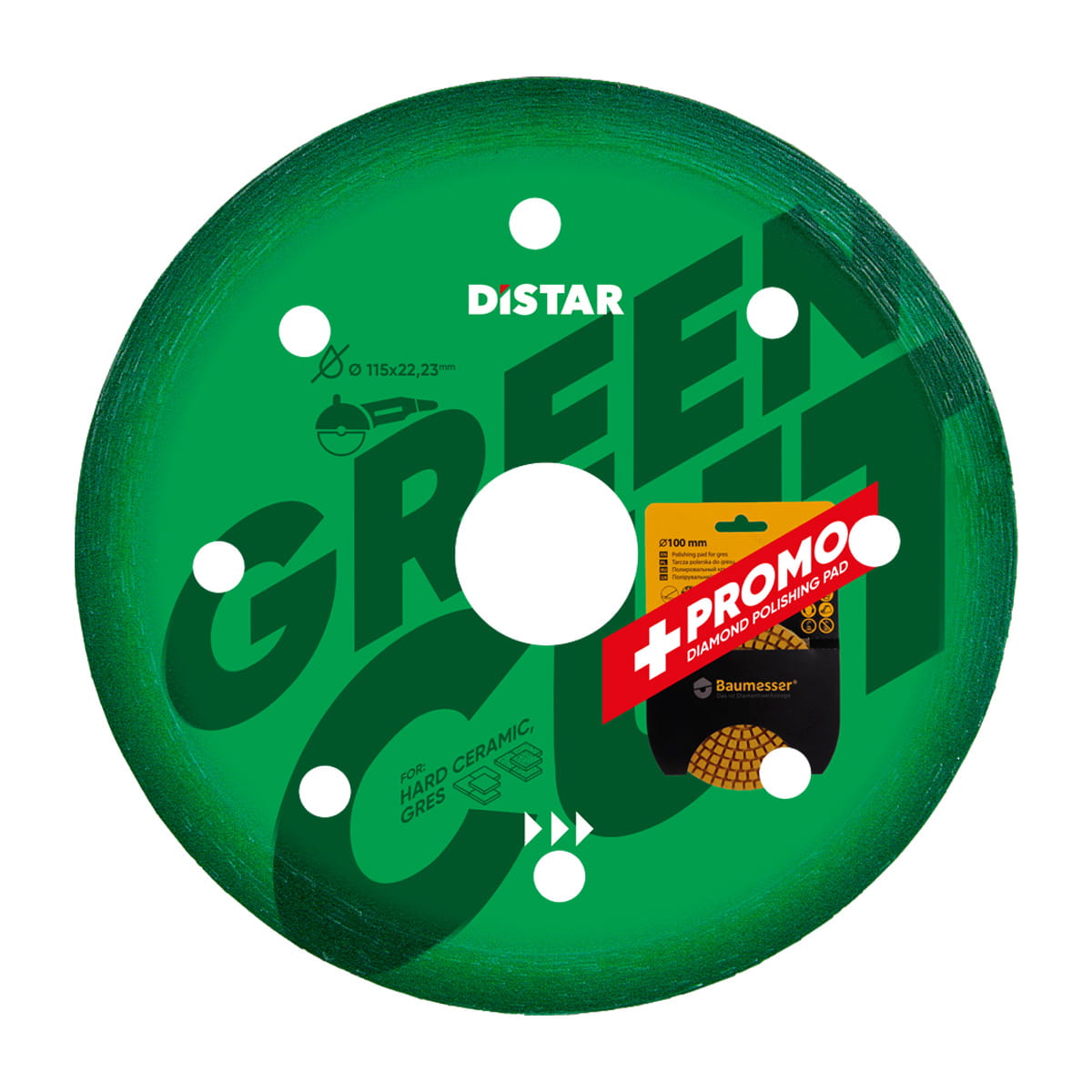 Disc diamantat 1A1R 115x1,2x8x22,23 Green Cut