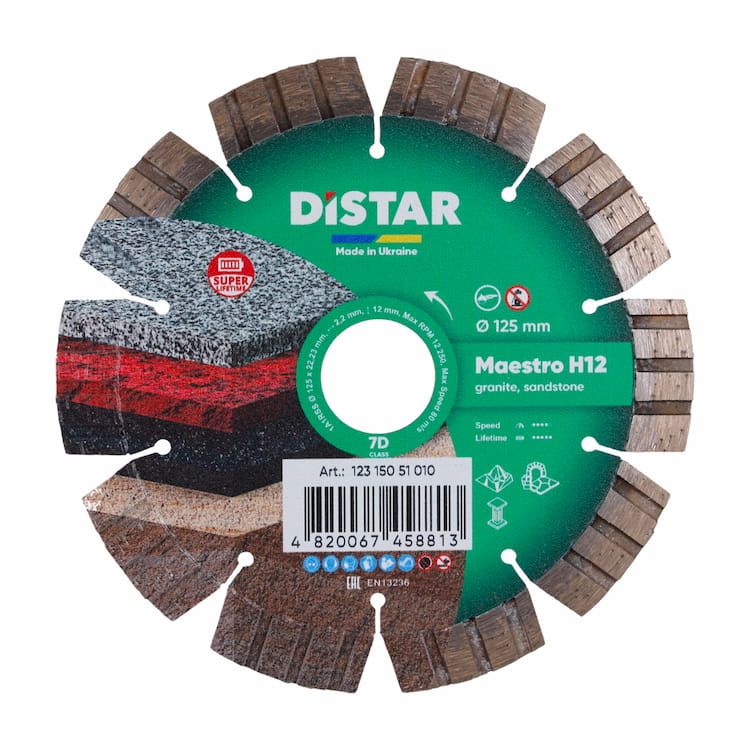 Disc diamantat 1A1RSS/C3-W Maestro H12 d125