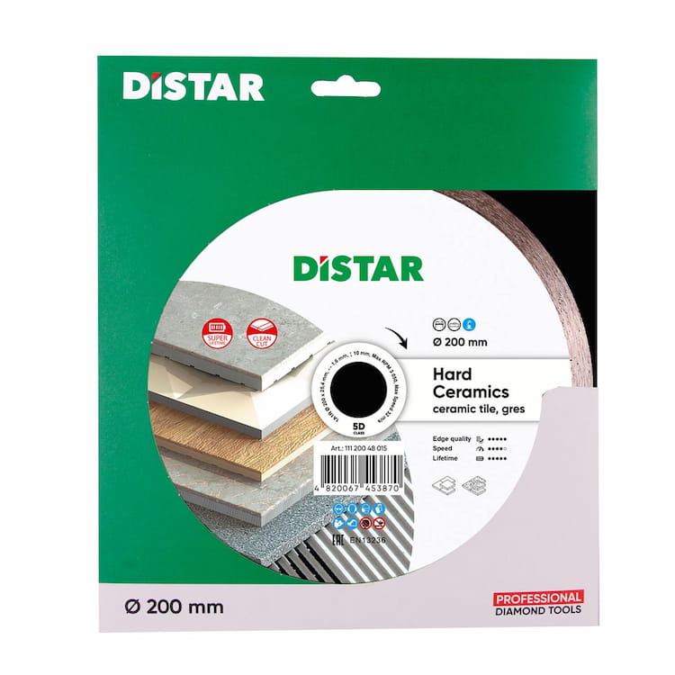 Disc diamantat 1A1R Hard Ceramics d200x22,23