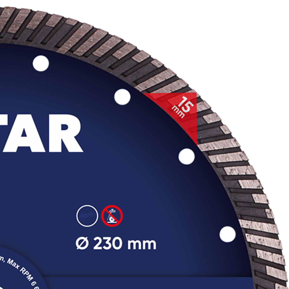 Disc diamantat DISTAR pentru beton Super Max d230