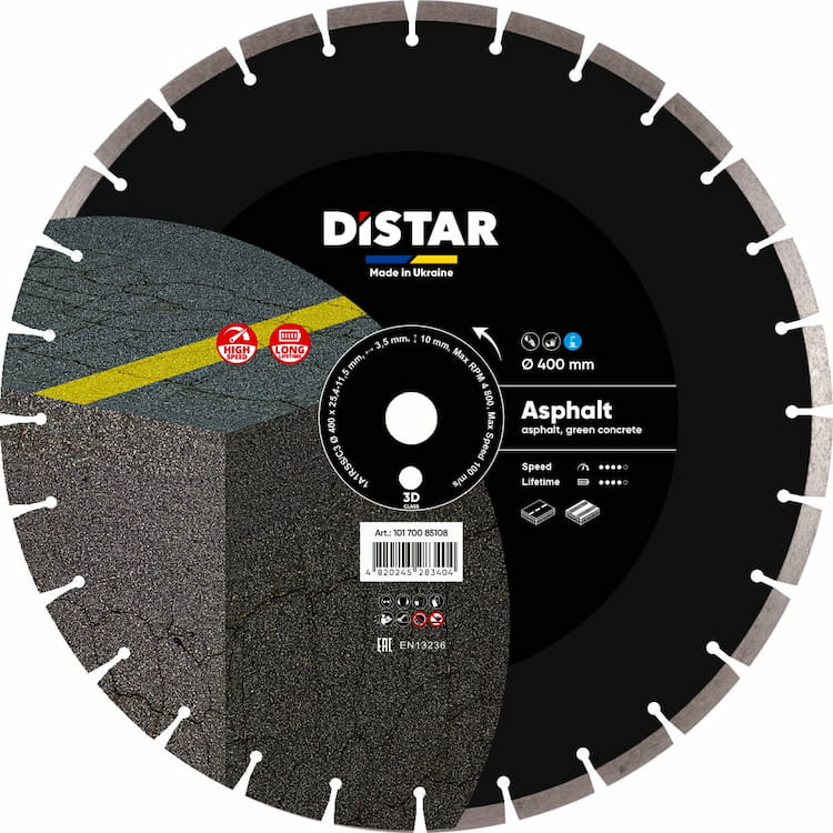 Disc diamantat 1A1RSS/C3-H d400x25,4 Asfalt