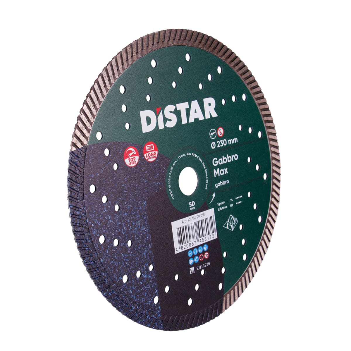 Disc diamantat DISTAR pentru granit,marmura Gabbro Max d230