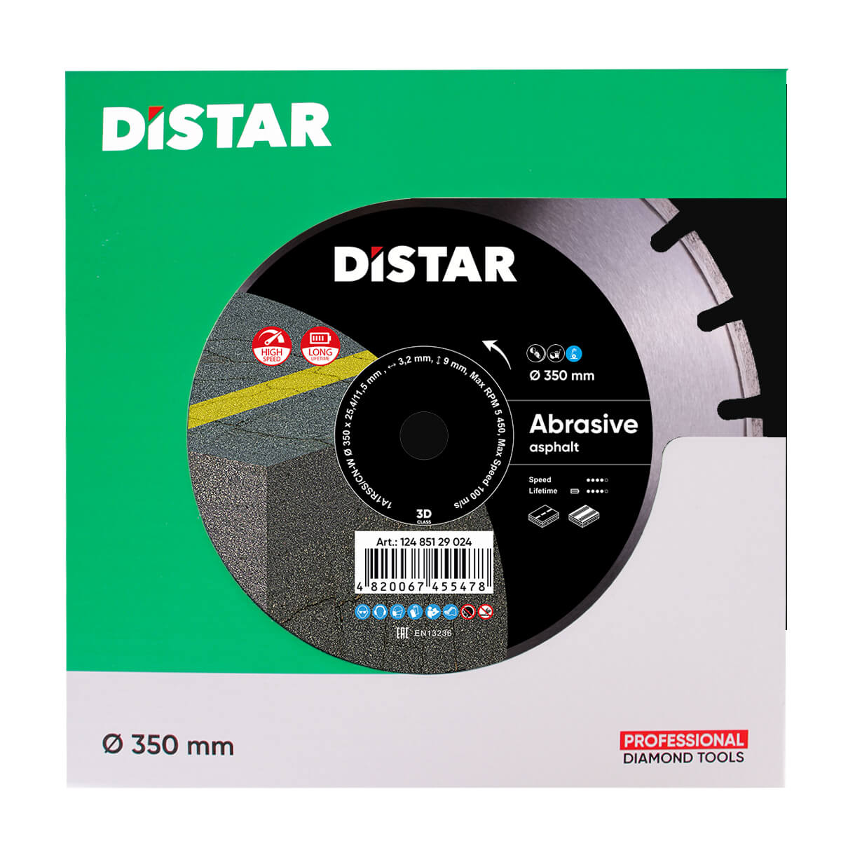Disc diamantat DISTAR pentru asfalt si beton proaspat Bestseller Abrasive d350
