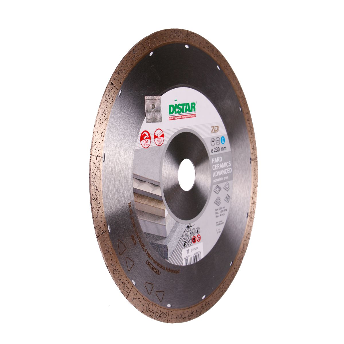 Disc diamantat DISTAR pentru placi ceramici Hard Ceramics Advanced d230