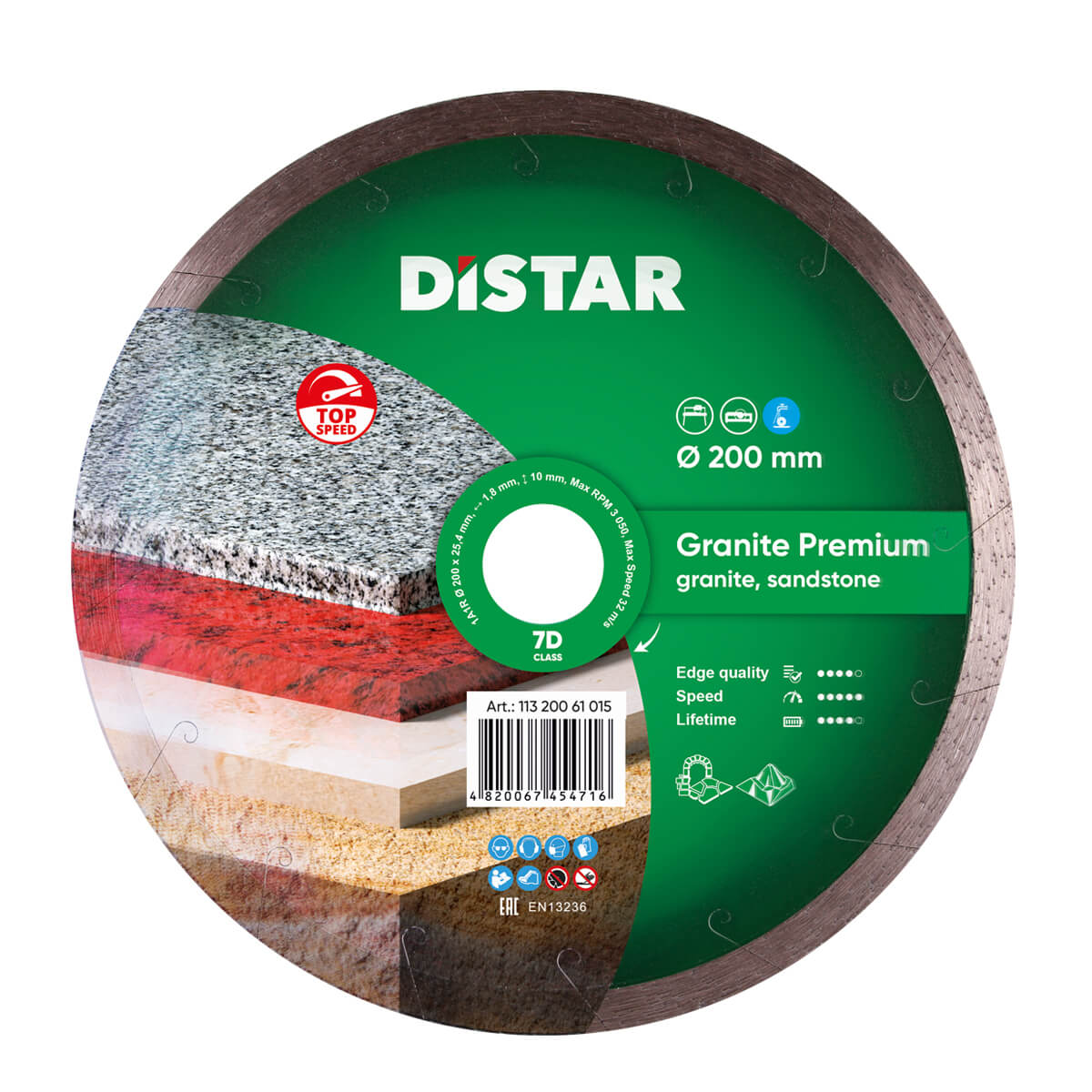Cumpara  Discuri de tăiere 150-230mm - Disc diamantat DISTAR pentru granit,marmura G..