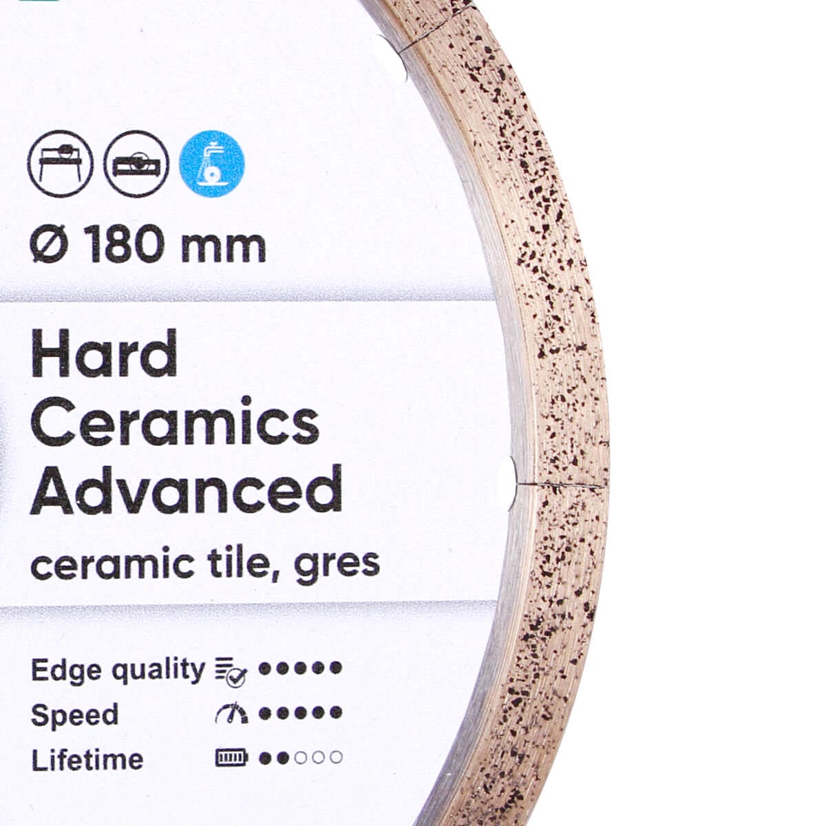 Disc diamantat DISTAR pentru placi ceramici Hard Ceramics Advanced d180