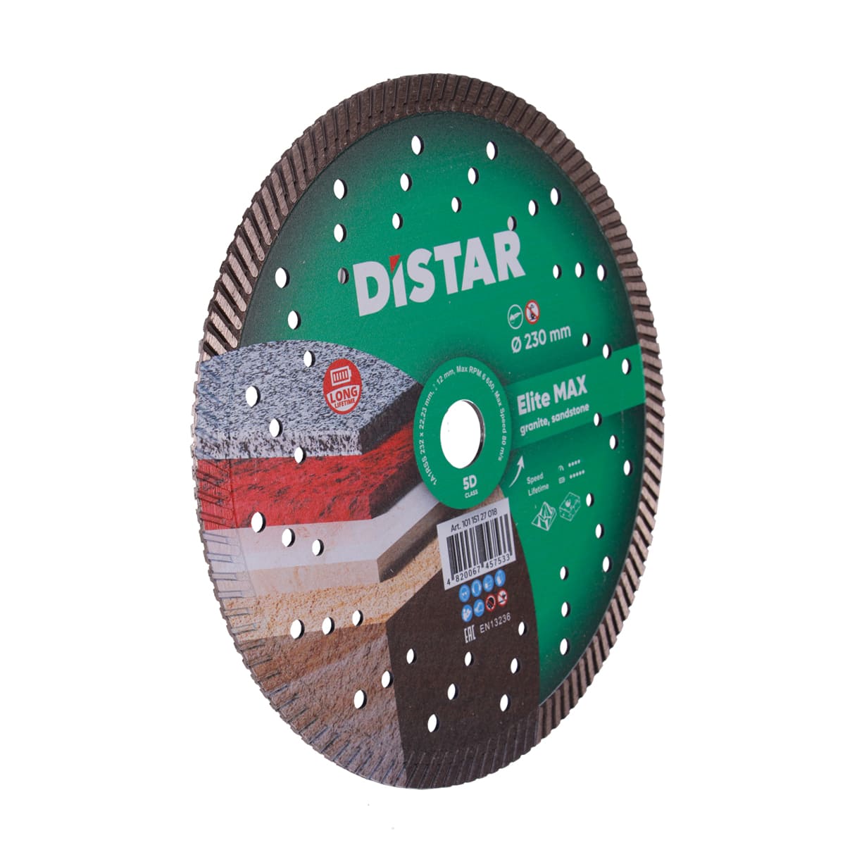 Disc diamantat DISTAR pentru granit,marmura Elite MAX d230