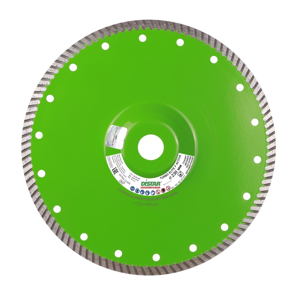 Disc diamantat DISTAR pentru granit,marmura Elite Active d230
