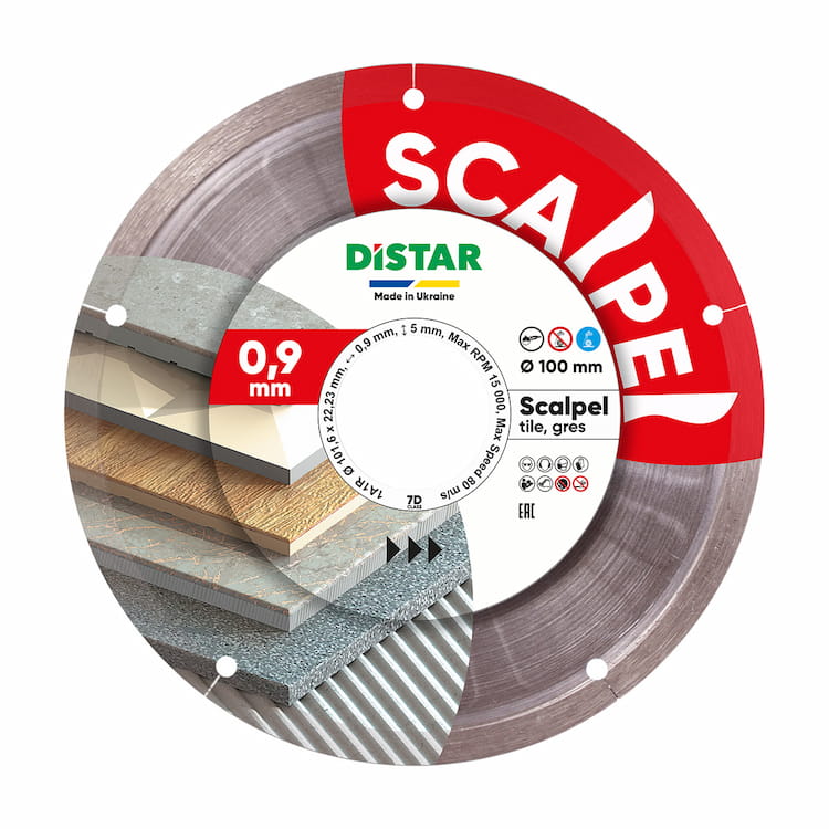 Disc cu acoperire din diamant 1A1R Scalpel d101,6x22,23 mm