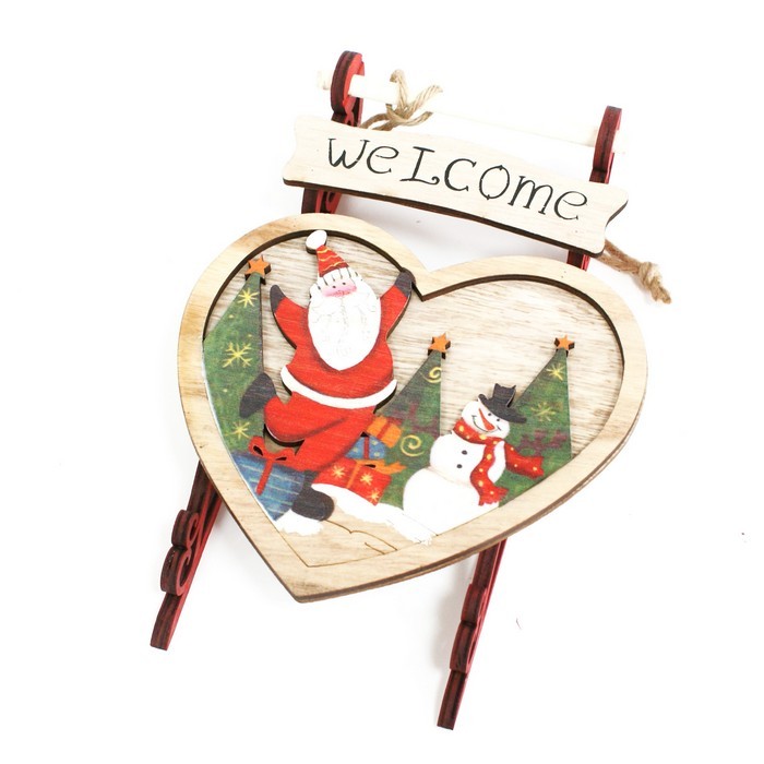 Cumpara  Accesorii decorative de Crăciun - Украшение сани Рождество, Дерево, Разноцветны..