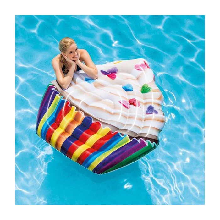 Надувной матрас, INTEX, Винил, 142x135 cм, 1.38 кг, 3+