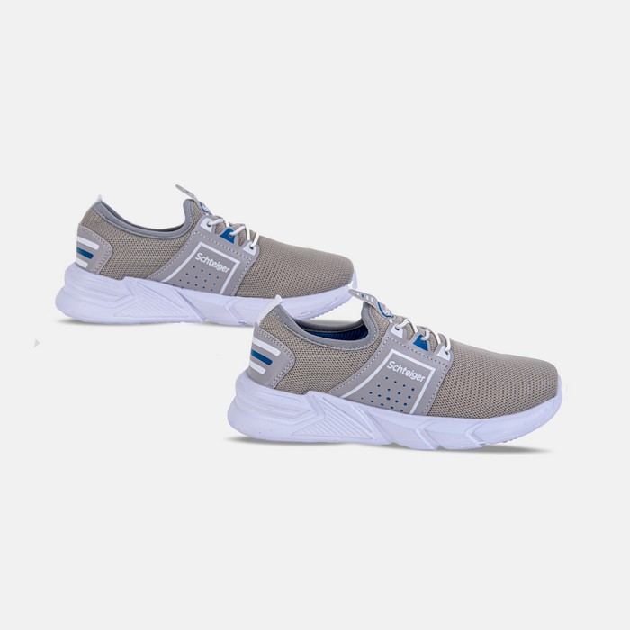 Кроссовки детские, GEZER, 31-35, Серый/БЕЛЫЙ, Текстиль, Подошва PVC