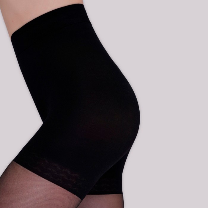 Колготки женские, GIULIA, Slim, 40 DEN, 2-S, Черный, 77%PO/23%Эластан/1%Хлопок