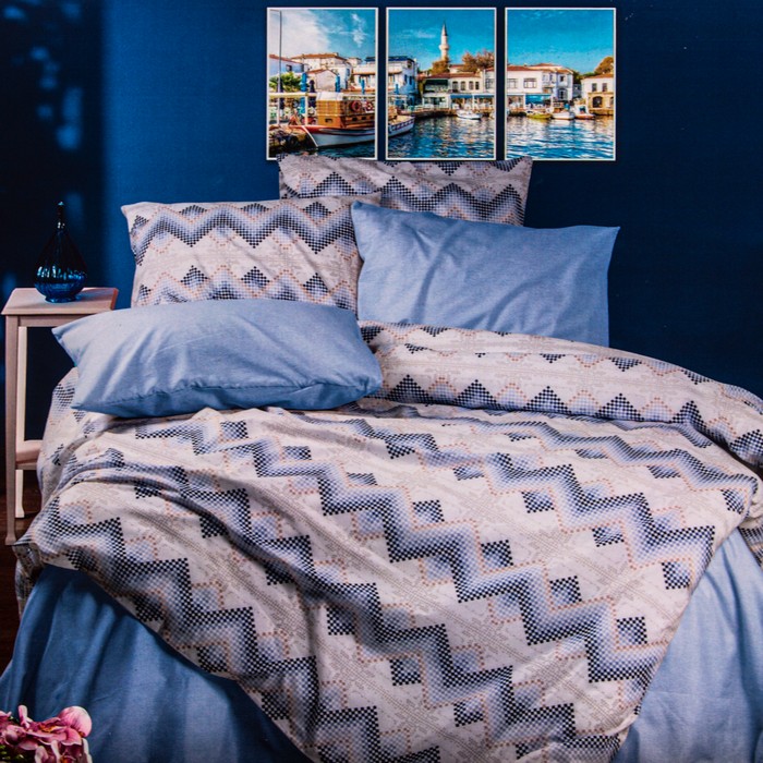 Набор постельного белья, HUQQA, Double Size, 220x240cм, 200x220cм, 50x70cм, 4 предметa