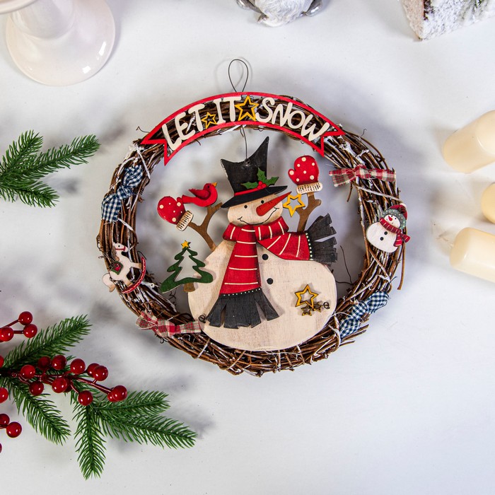 Cumpara  Figurine de Crăciun - Украшение для двери, GLOBAL CHRISTMAS, 24cм, ..