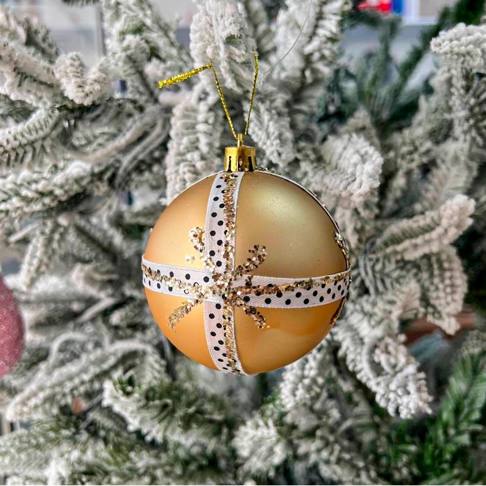 Cumpara  Casă și grădină - Новогодний шар, GLOBAL CHRISTMAS, 8см, Золоти..