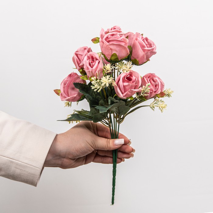 Cumpara  Plante și flori artificiale - Искусственный букет Роза, Розовый, 32см..